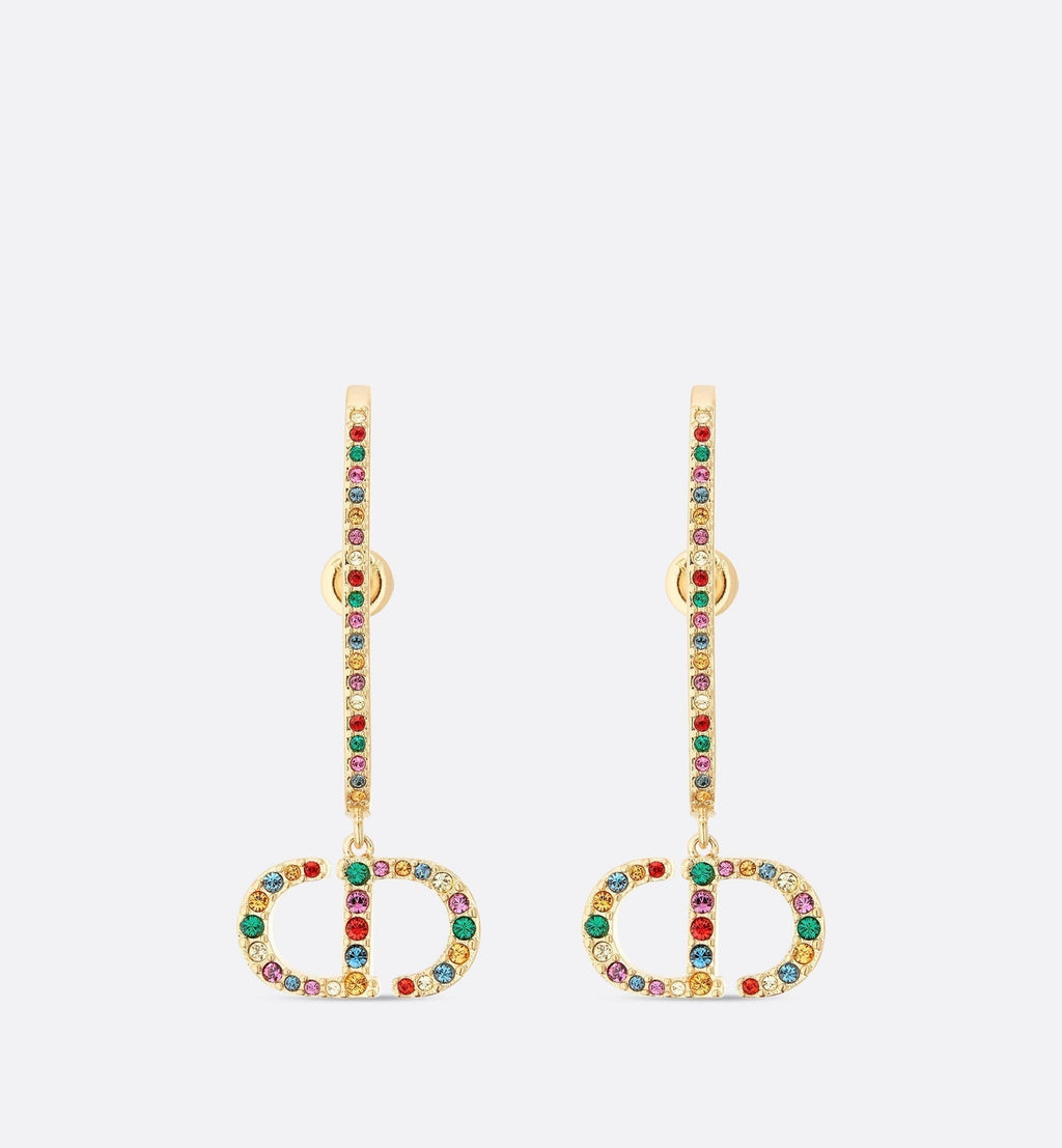 18K CD 30 Montaigne Crystals Earrings