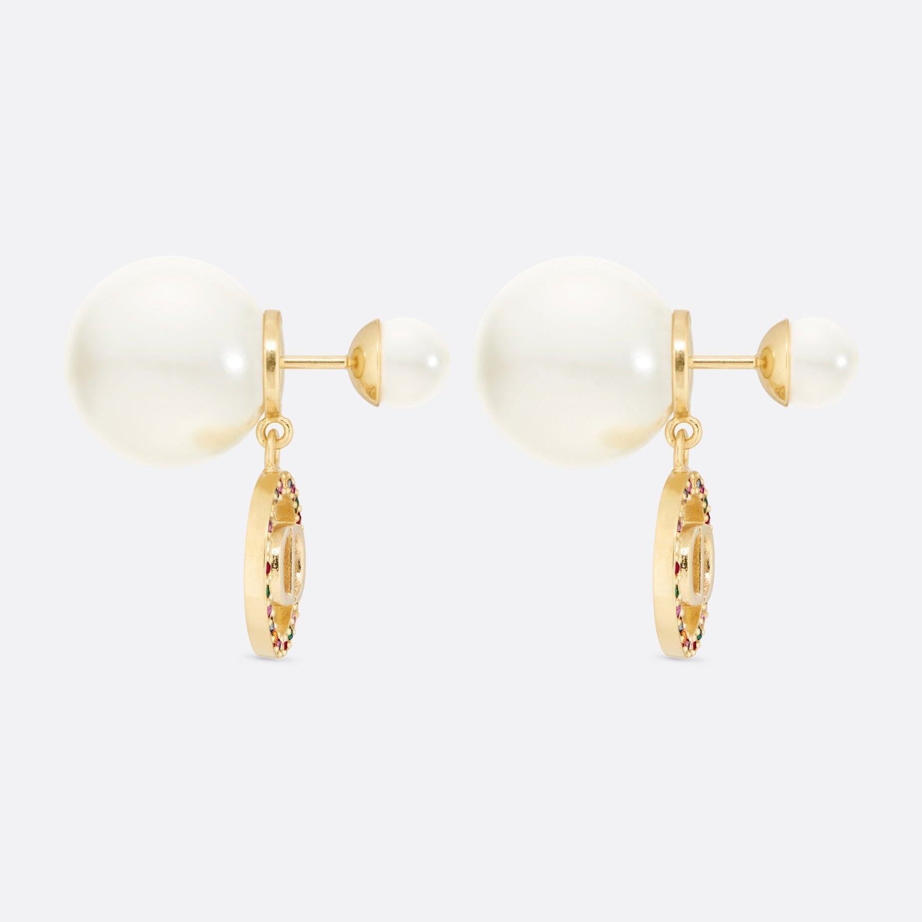 18K CD Tribales Multicolor Crystals Earrings