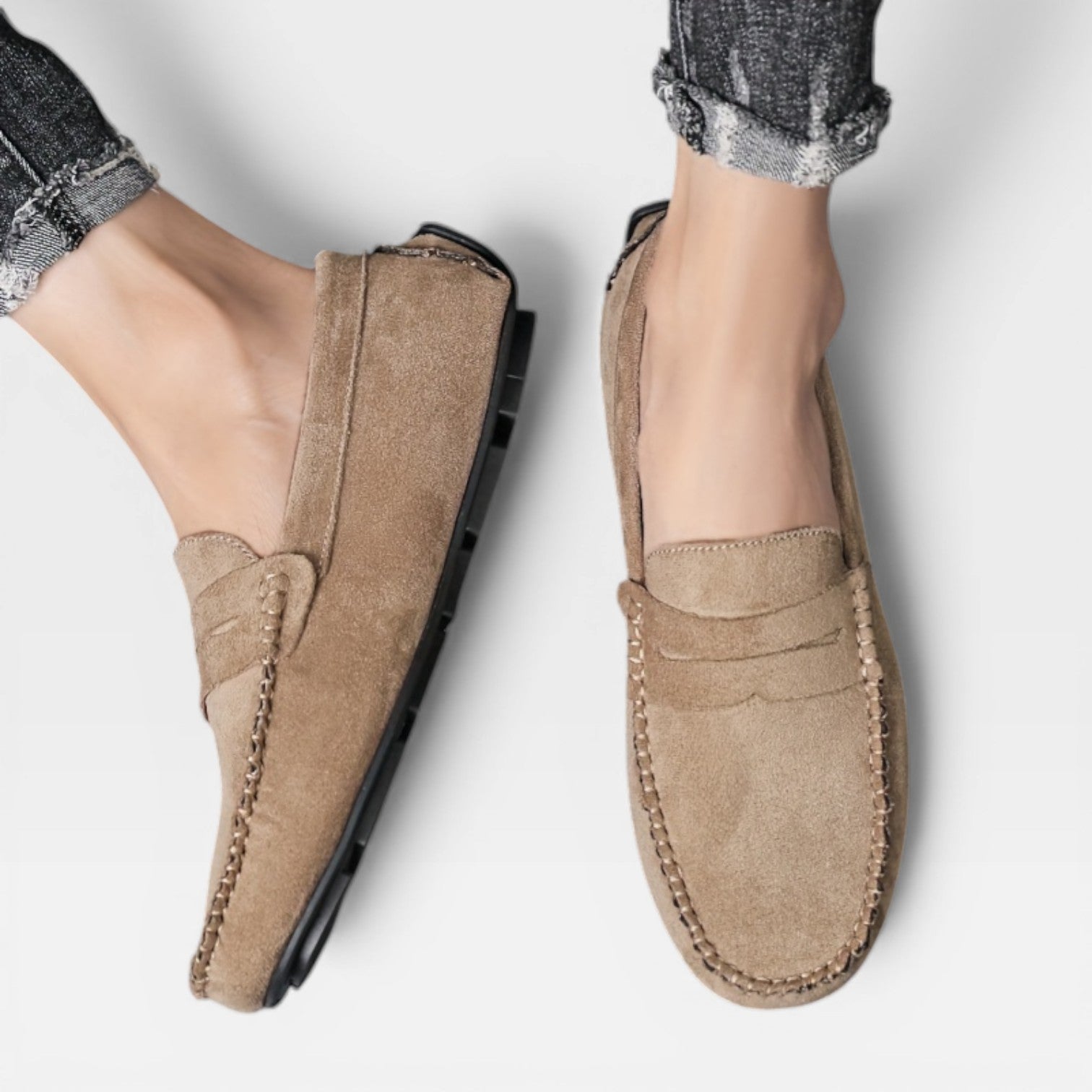 Men’s Casual Round Toe Loafers for Walking