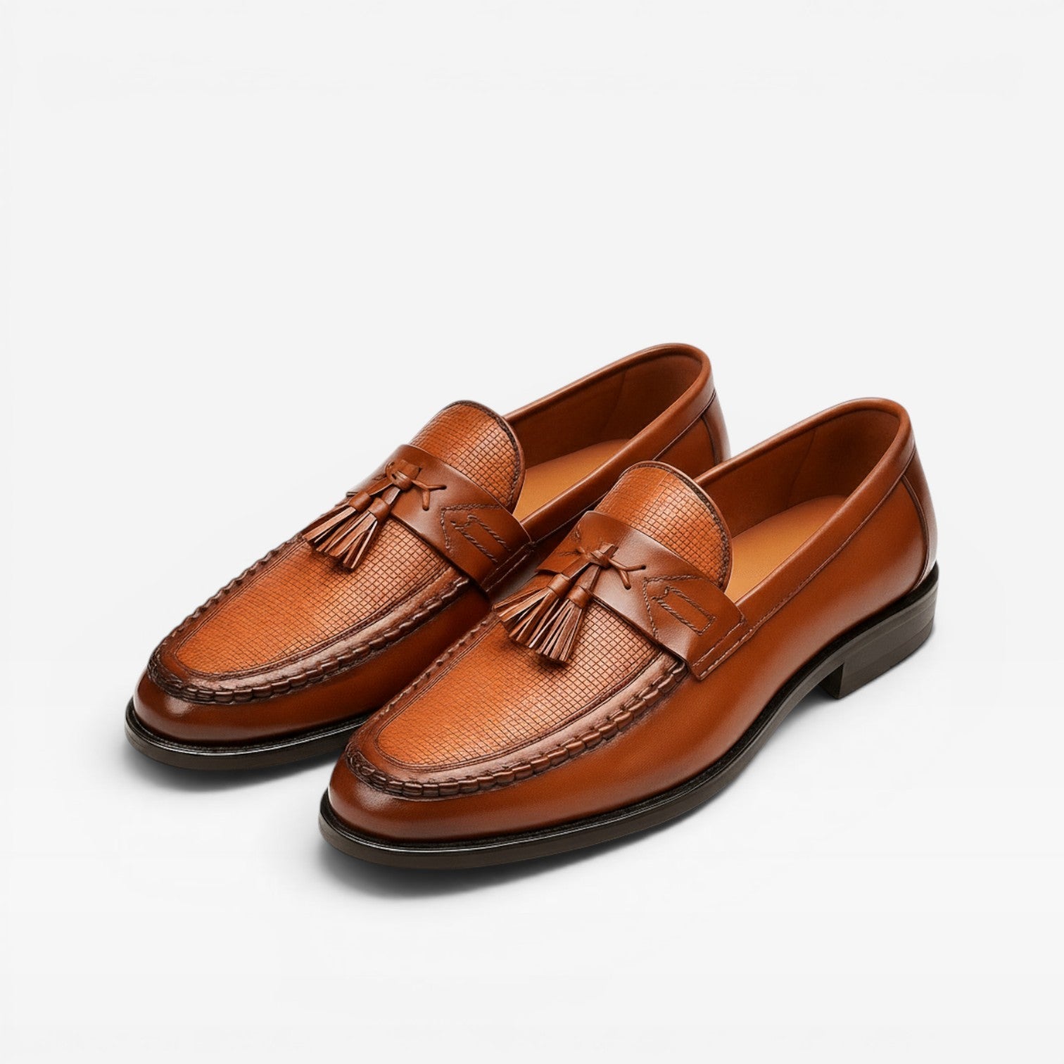 Men's Leather Tassel Loafers – Classic Slip On Smart Dress Shoes