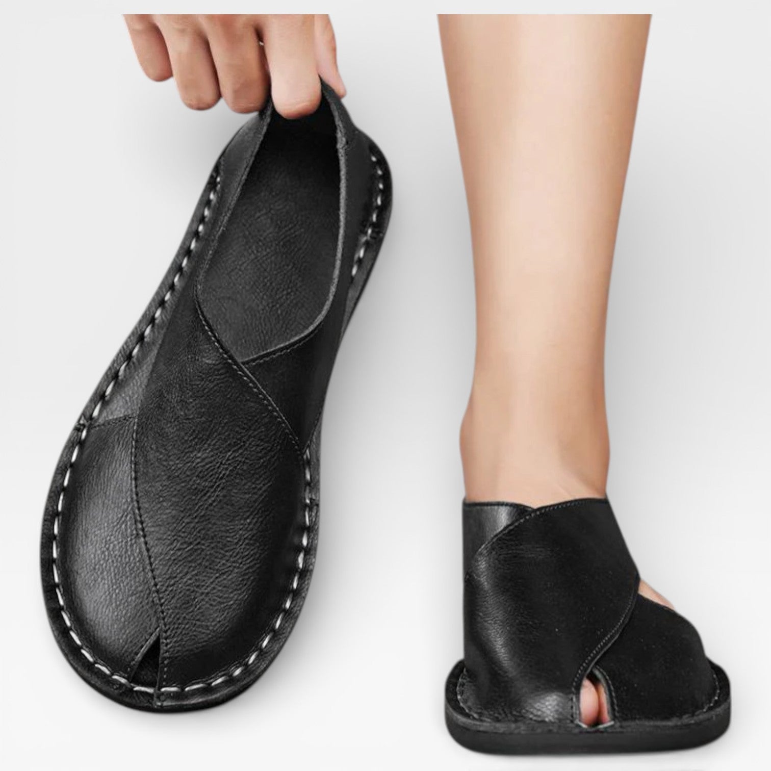 Men’s Classic Leather Sandals – Smart Casual Wear