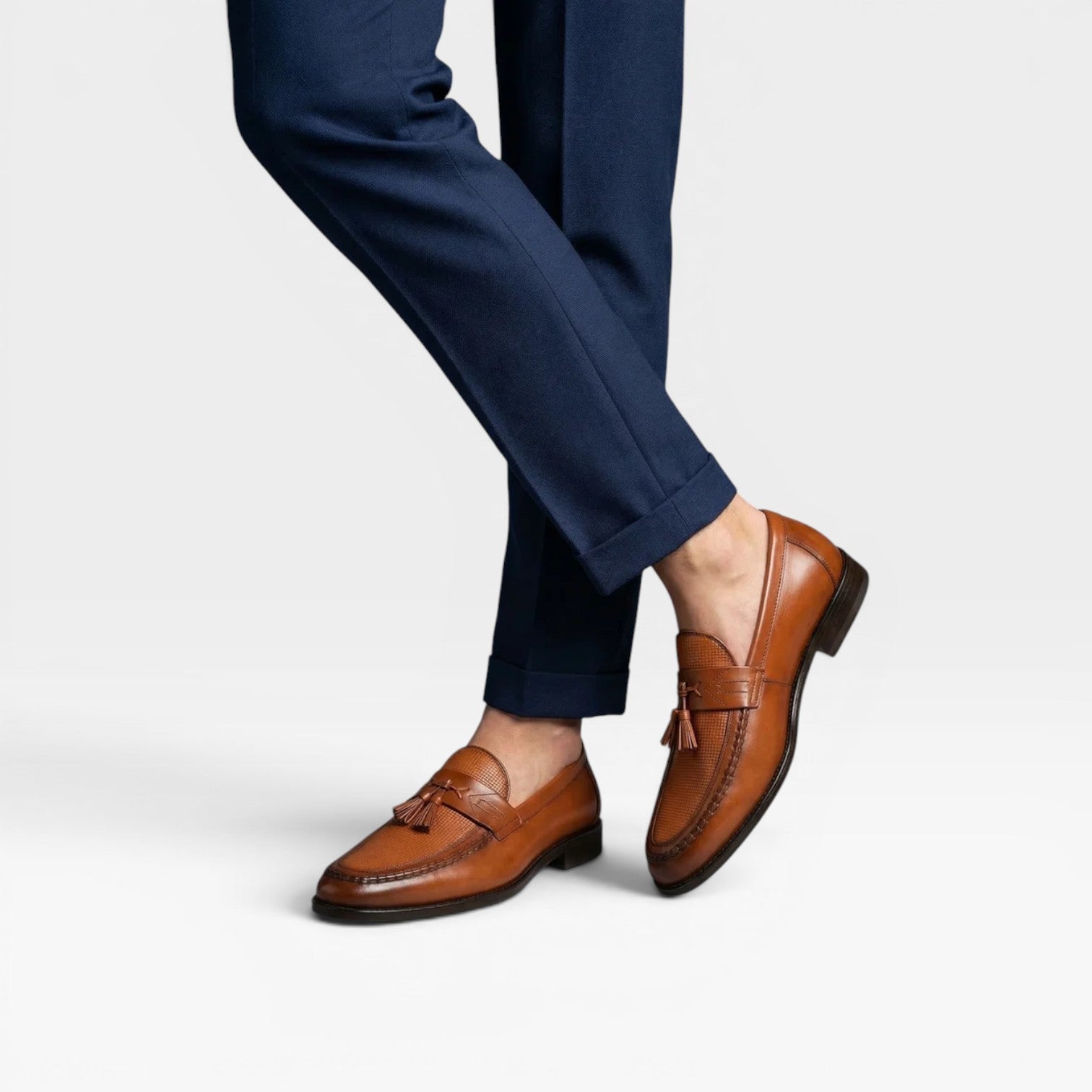 Men's Leather Tassel Loafers – Classic Slip On Smart Dress Shoes