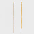 18K Triomphe Diamonds Long Earrings