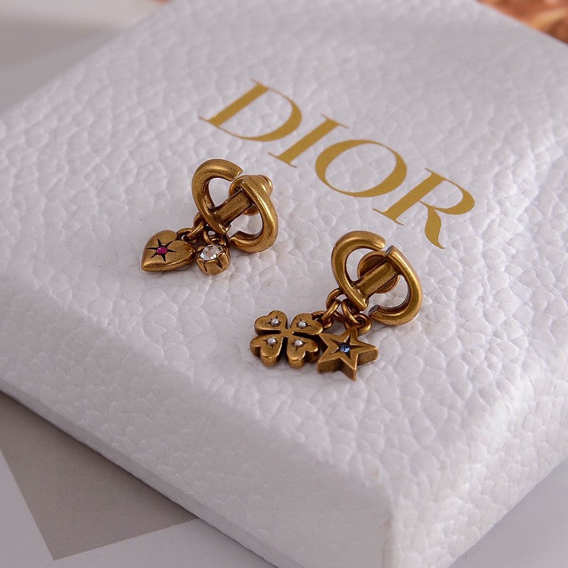 18K CD Lucky Charms Earrings