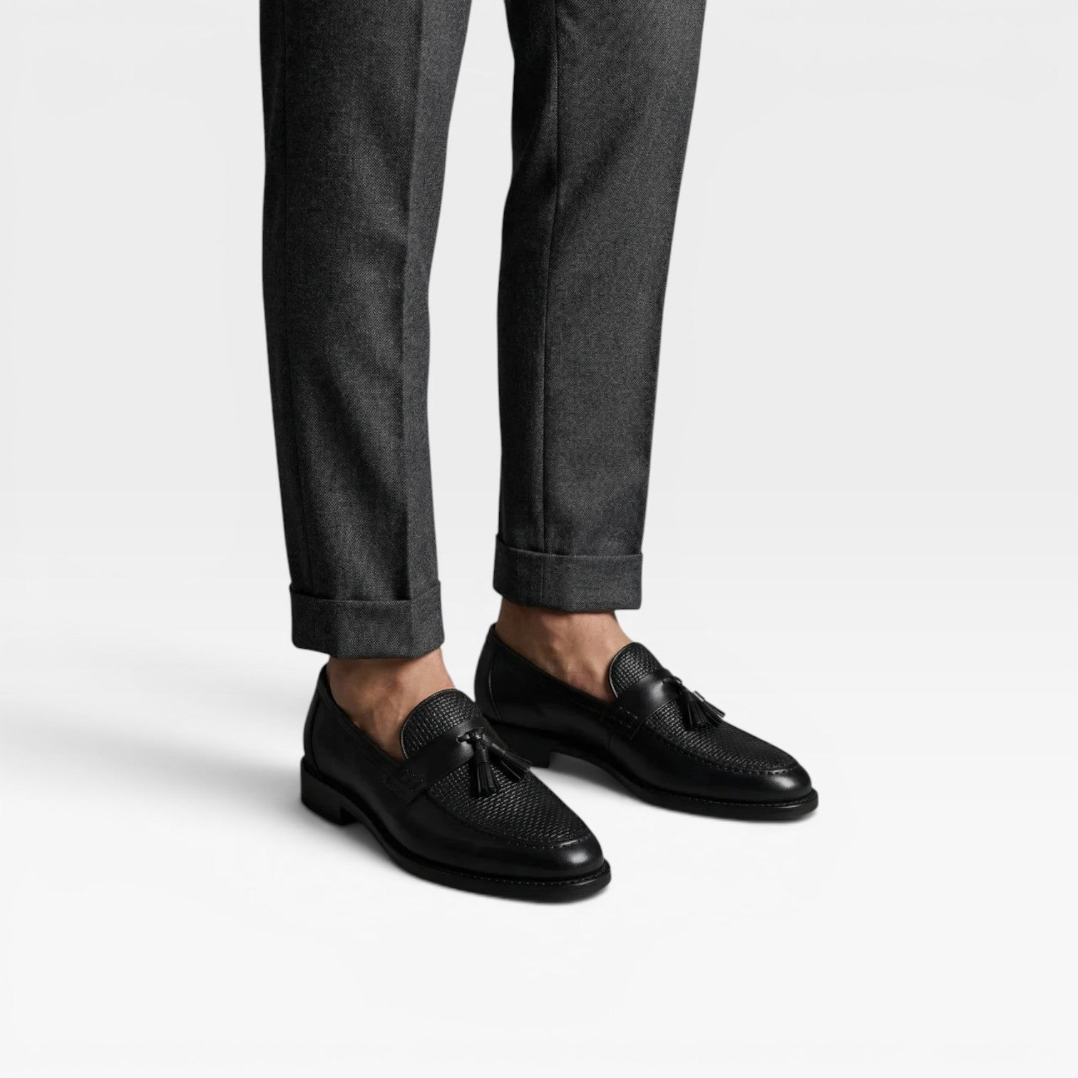 Men's Leather Tassel Loafers – Classic Slip On Smart Dress Shoes